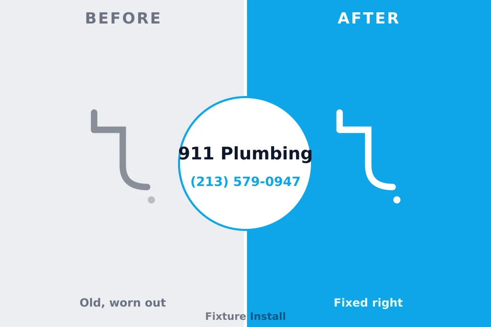 Before and after: plumbing repair Arlington, GA